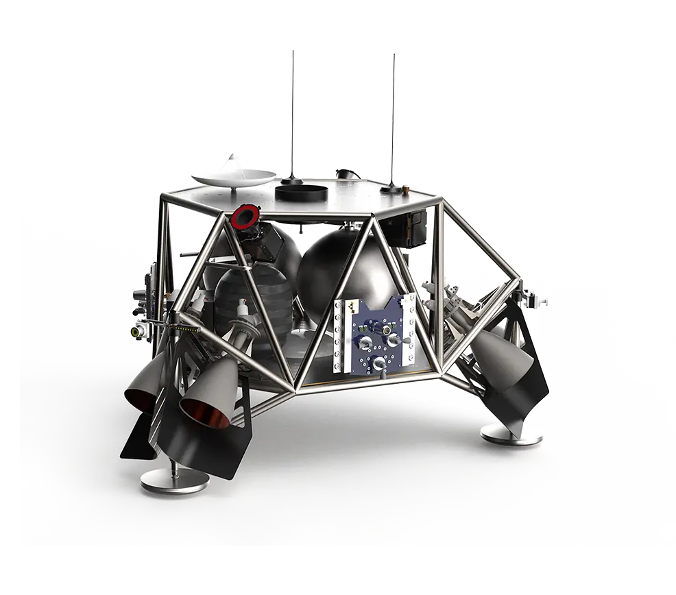 Bingham Lander CAD render