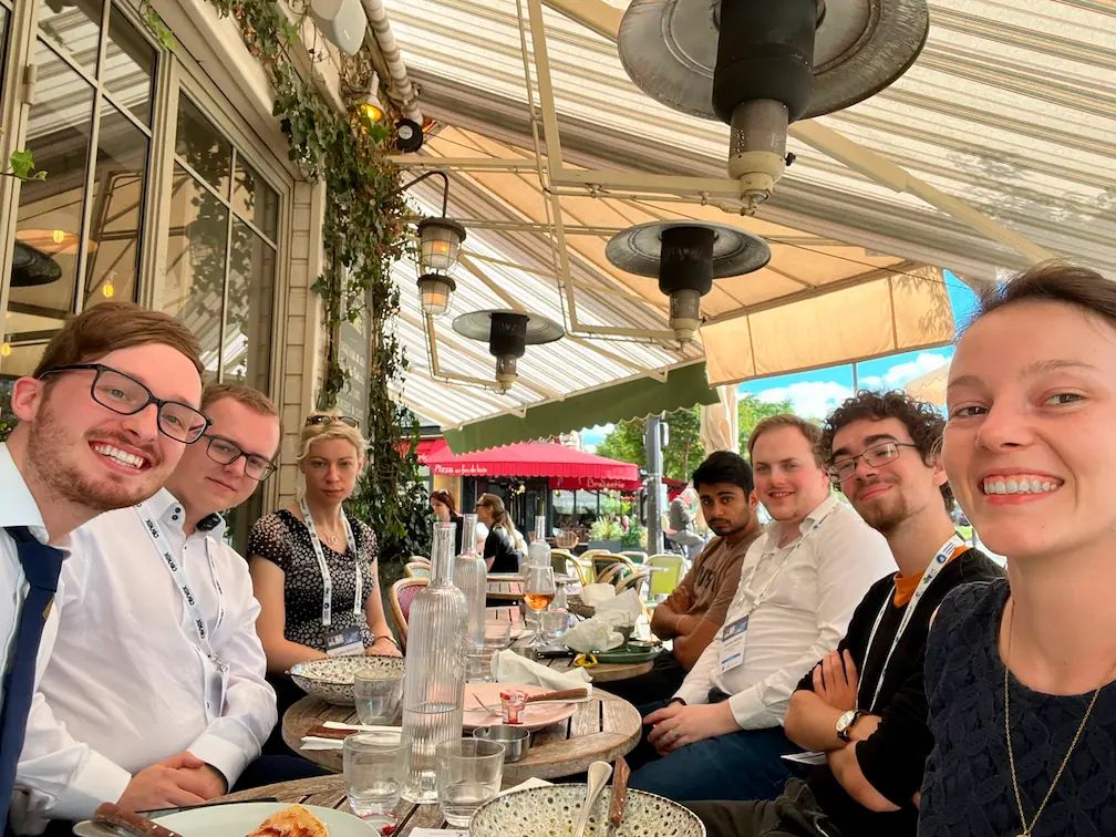 Conex member having lunch in Paris