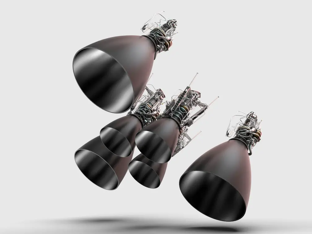 Renders of Starship engines